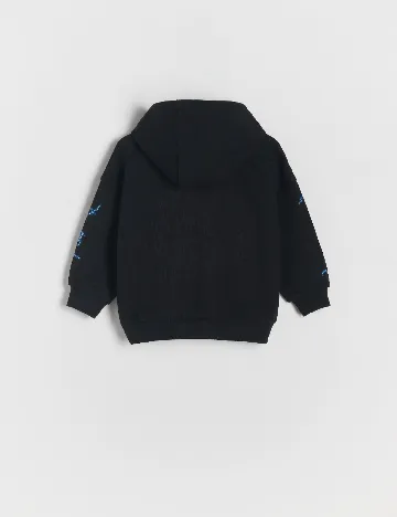 Hanorac Oversize Reserved, negru