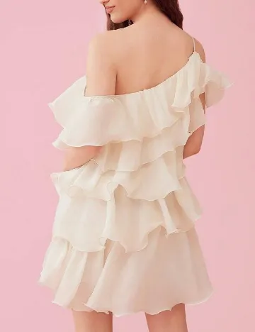 Rochie scurta SHEIN, ecru