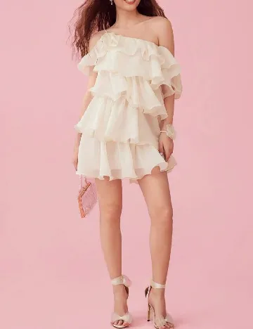 Rochie scurta SHEIN, ecru