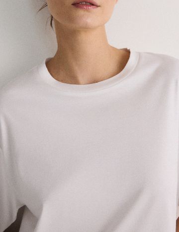 Tricou Oversize Reserved, alb