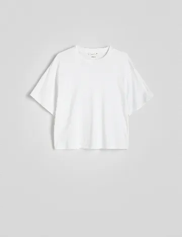 Tricou Oversize Reserved, alb