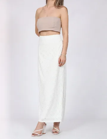 Fusta Vero Moda, alb