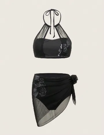 Costum de baie SHEIN, negru