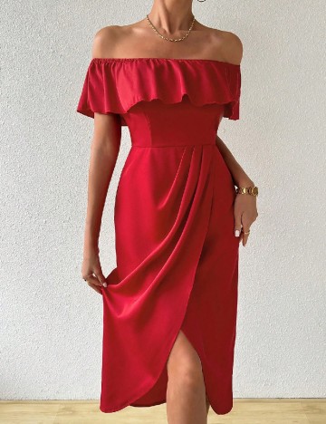 Rochie medie SHEIN, rosu