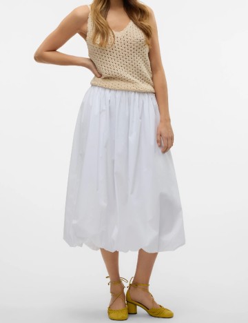 Fusta Vero Moda, alb