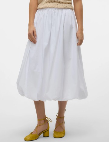 Fusta Vero Moda, alb