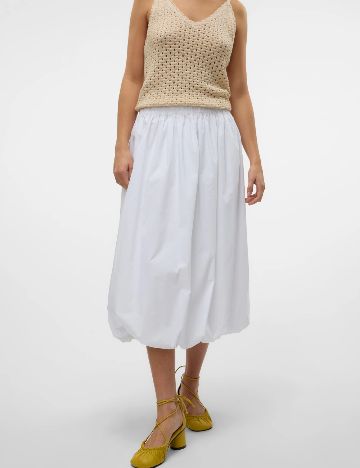 Fusta Vero Moda, alb