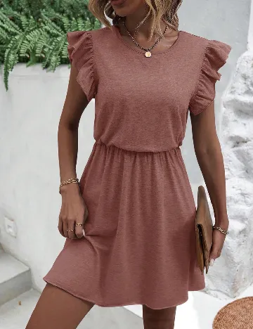 Rochie scurta SHEIN, maro
