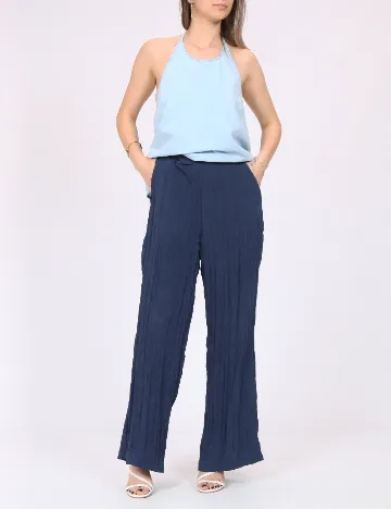 Pantaloni Vero Moda, bleumarin