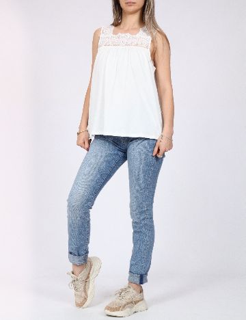 Maiou Vero Moda, alb