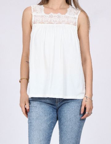 Maiou Vero Moda, alb