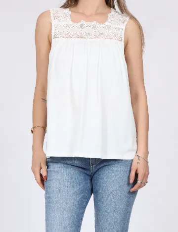 Maiou Vero Moda, alb