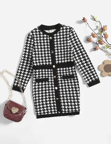 Rochie Shein Kids, negru/alb