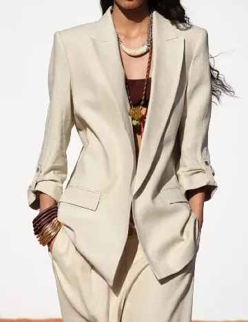 Blazer Zara, bej