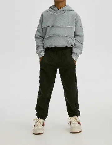 Pantaloni Reserved, negru