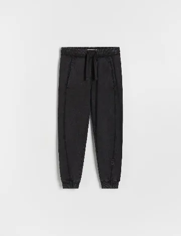 Pantaloni Reserved, negru