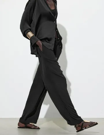 Pantaloni de pijama Zara, negru