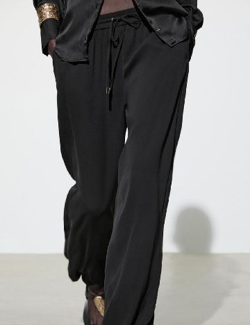Pantaloni de pijama Zara, negru