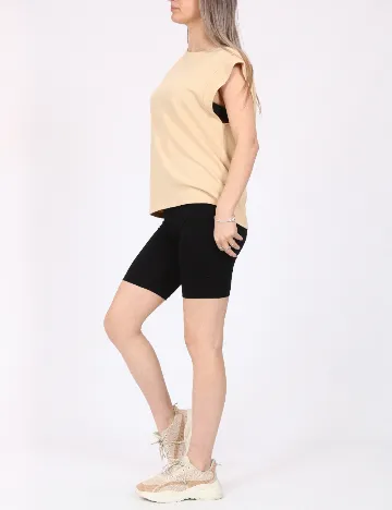 Tricou Pieces, bej