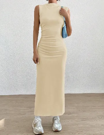 Rochie lunga SHEIN, crem