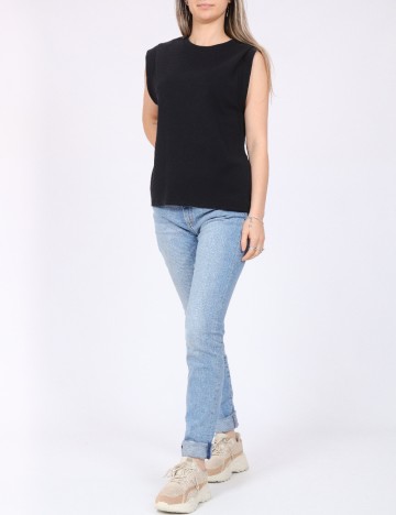 Tricou Pieces, negru