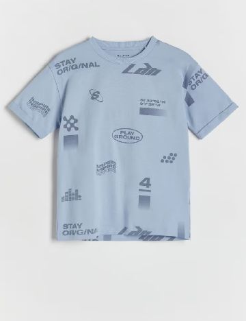 Tricou Reserved, albastru