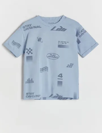 Tricou Reserved, albastru
