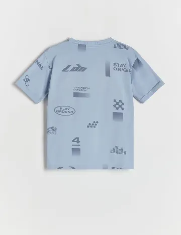 Tricou Reserved, albastru