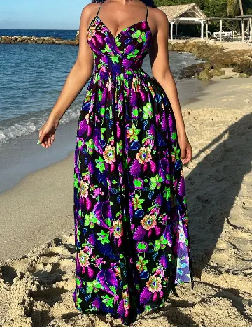 Rochie lunga SHEIN, floral print