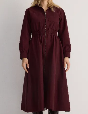 Rochie medie Reserved, visiniu