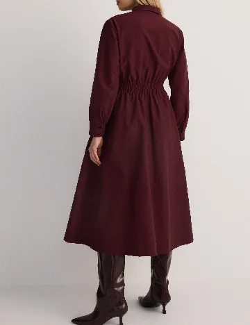 Rochie medie Reserved, visiniu