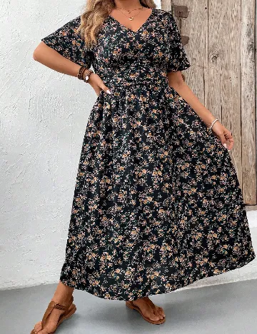 Rochie lunga SHEIN CURVE, negru