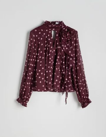 Bluza Reserved, visiniu