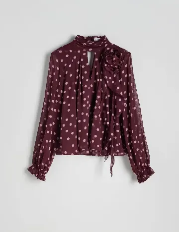 Bluza Reserved, visiniu