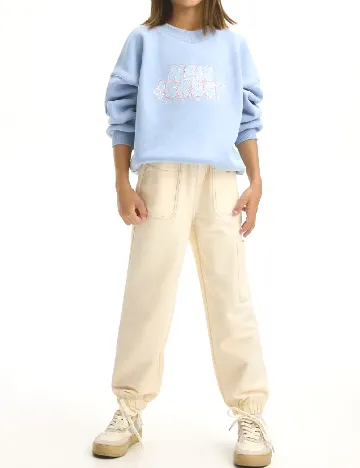 Pantaloni Reserved, crem