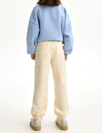 Pantaloni Reserved, crem