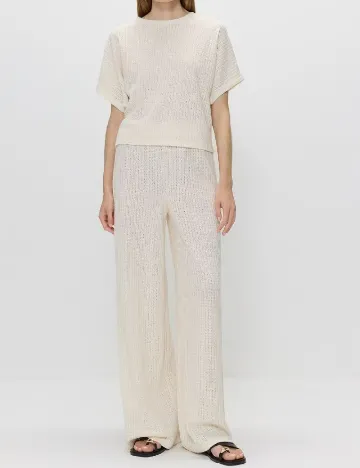 Pantaloni Reserved, ecru