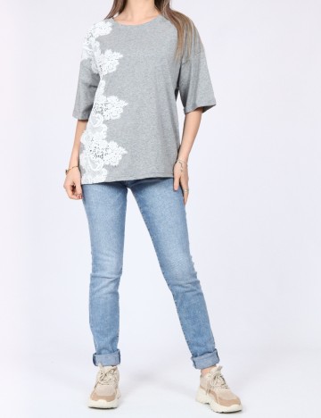 Tricou Only, gri