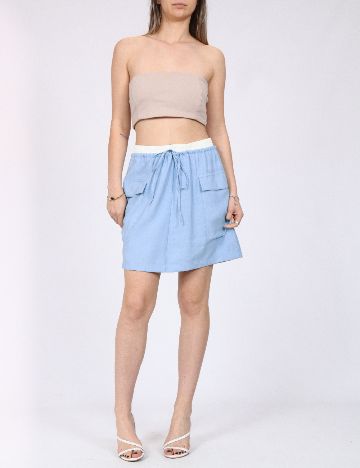 Fusta Vero Moda, albastru