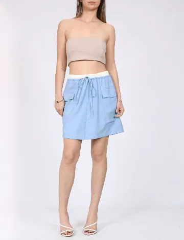 Fusta Vero Moda, albastru