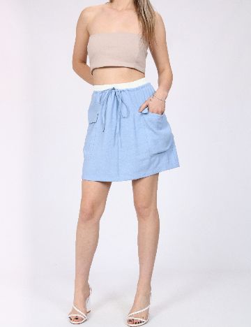 Fusta Vero Moda, albastru