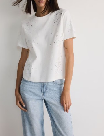 Tricou Reserved, alb