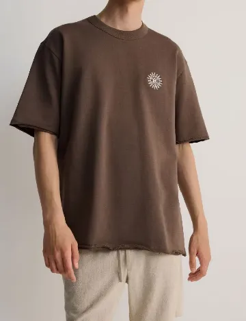 Tricou Oversize Reserved, maro
