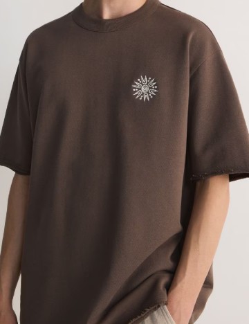 Tricou Oversize Reserved, maro
