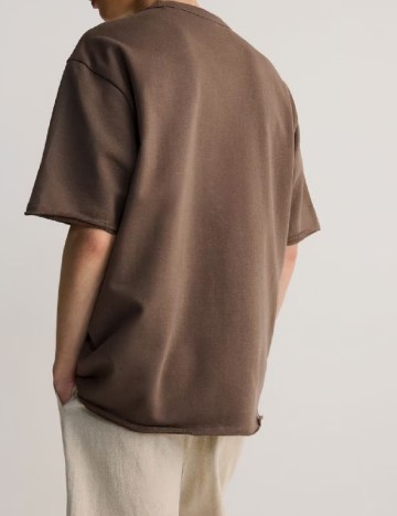 Tricou Oversize Reserved, maro