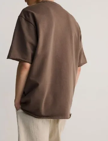 Tricou Oversize Reserved, maro