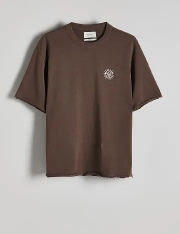 Tricou Oversize Reserved, maro
