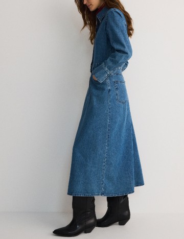 Rochie lunga Reserved, albastru