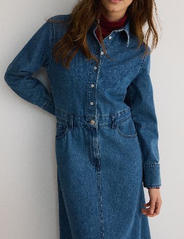 Rochie lunga Reserved, albastru
