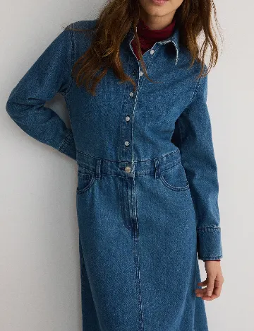 Rochie lunga Reserved, albastru